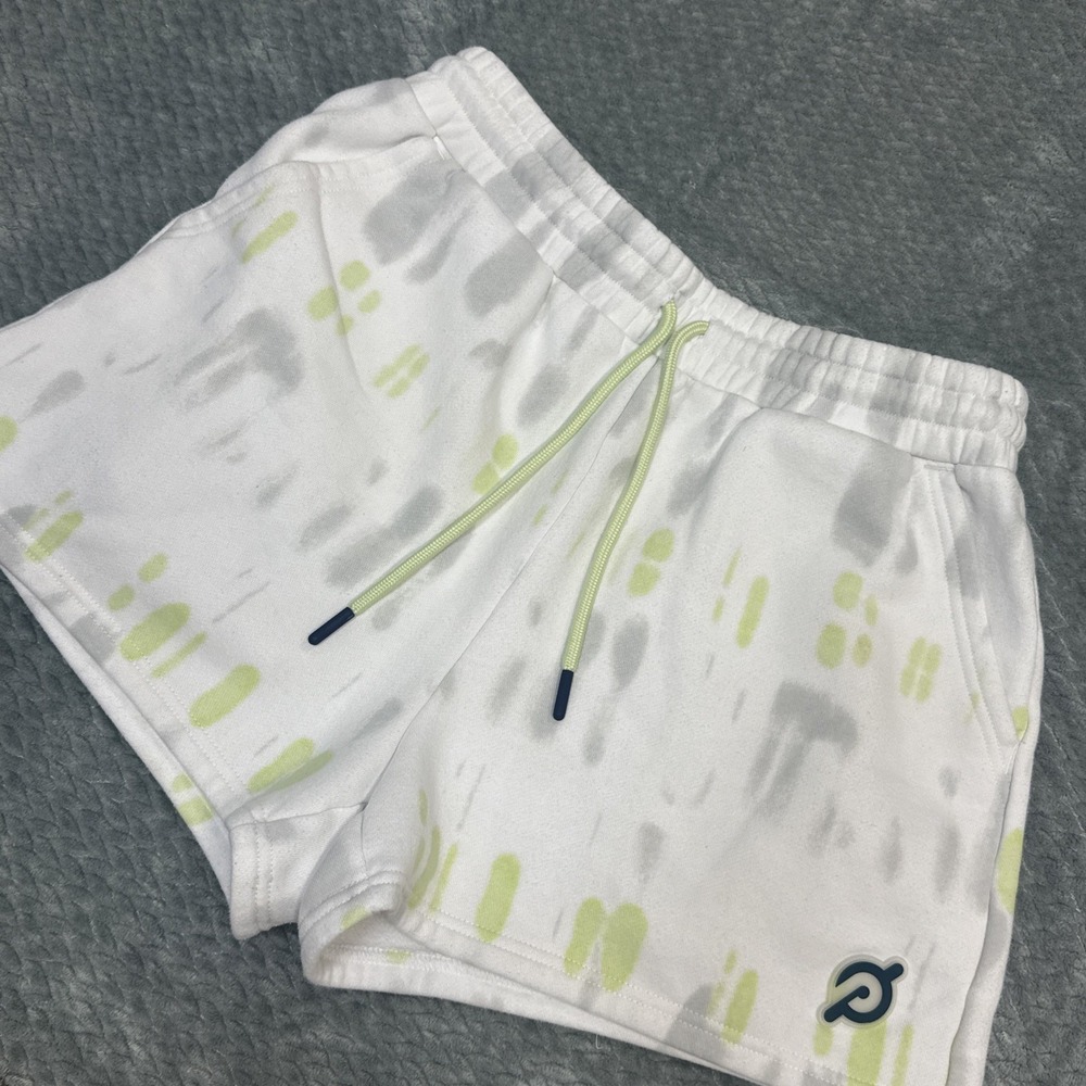 Peloton Chic Tie Dye Sweat Shorts Large Workout Lounge Casual